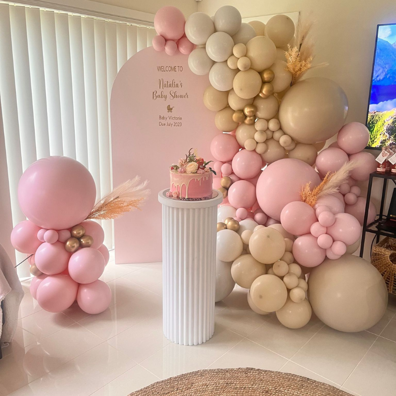Balloons Title For Baby Shower Baby Shower Balloon Backdrop