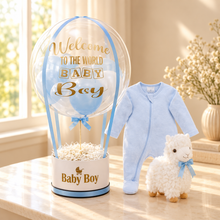 Load image into Gallery viewer, Llama Plush Toy and Romper Balloon Box
