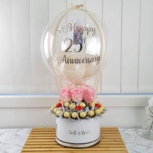 Load image into Gallery viewer, Luxury Silver Chocolates &amp; Flower Hot Air Balloon
